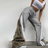 Women's Printed Striped High Waist Trousers